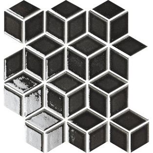 3d Black Square Tile Bathroom