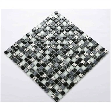Black Glass Mosaic Tile Backsplash