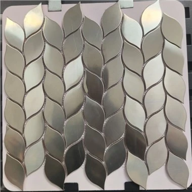 Brushed Aluminium Mosaic Tile