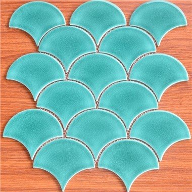 Fish Scale Tile Green
