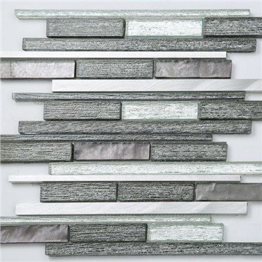 Glass Metal Mix Mosaic Backsplash Tile