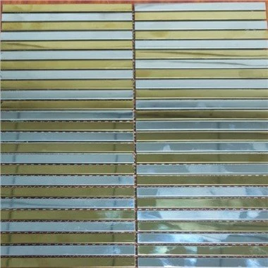 Gold And Silver Mosaic Tiles