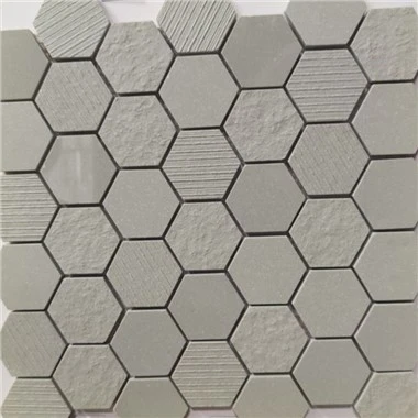 Hexagon Mosaic Bathroom Floor Tiles