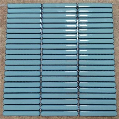 Linear Mosaic Tile Backsplash