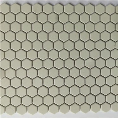 Small Hexagon Floor Tile White