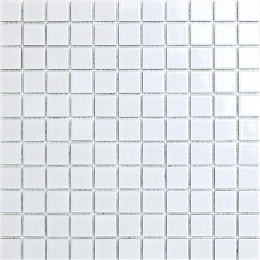 White Mosaic Swimming Pool Tiles