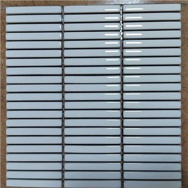 White Rectangle Mosaic Tiles